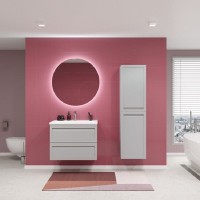 Пенал Art&Max Platino AM-Platino-1500-2A-SO-GCM, 40 см, подвесной, цвет светло-серый матовый
