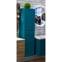 Пенал Art&Max Platino AM-Platino-1500-2A-SO-TM, 40 см, подвесной, цвет бирюзовый матовый