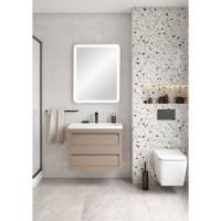 Тумба под раковину Art&Max Platino AM-Platino-580-2C-SO-CM, 60 см, подвесная, цвет капучино матовый