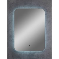 Зеркало Art&Max Ravenna AM-Rav-500-700-DS-F, 50 см, LED-подсветка, датчик движения, бесконтактный сенсор, цвет белый