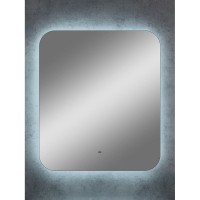 Зеркало Art&Max Ravenna AM-Rav-600-700-DS-F, 60 см, LED-подсветка, датчик движения, бесконтактный сенсор, цвет белый