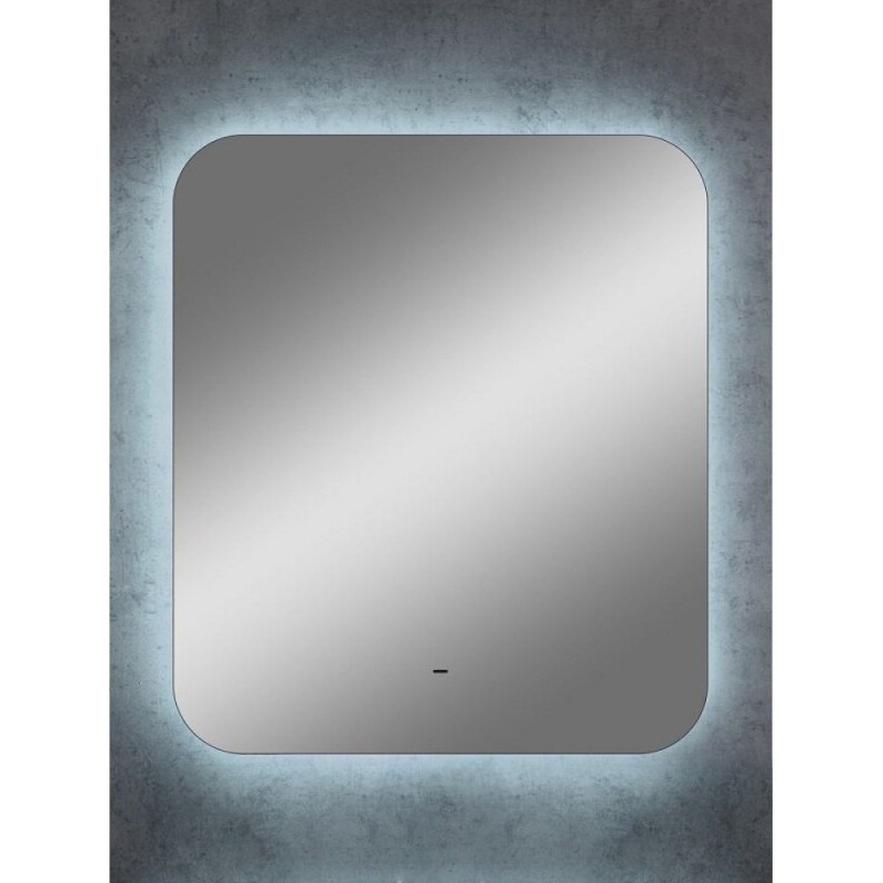 Зеркало Art&Max Ravenna AM-Rav-600-700-DS-F, 60 см, LED-подсветка, датчик движения, бесконтактный сенсор, цвет белый