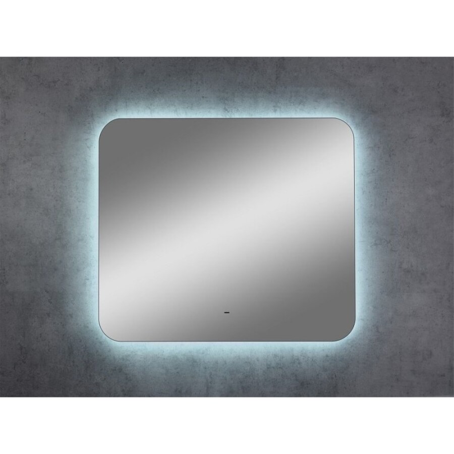 Зеркало Art&Max Ravenna AM-Rav-800-700-DS-F, 80 см, LED-подсветка, датчик движения, бесконтактный сенсор, цвет белый