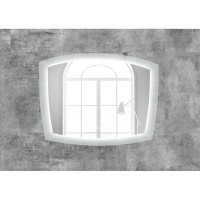 Зеркало Art&Max Roma AM-Rom-900-700-DS-F 90 см с подсветкой