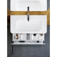 Тумба под раковину Art&Max AM-Sanremo-1000-1C-SO-BL, 100 см подвесная, bianco lucido