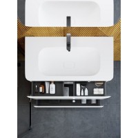 Тумба под раковину Art&Max AM-Sanremo-1000-2C-SO-BL, 100 см подвесная, bianco lucido
