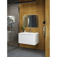 Тумба под раковину Art&Max AM-Sanremo-800-1C-SO-BL, 80 см подвесная, bianco lucido