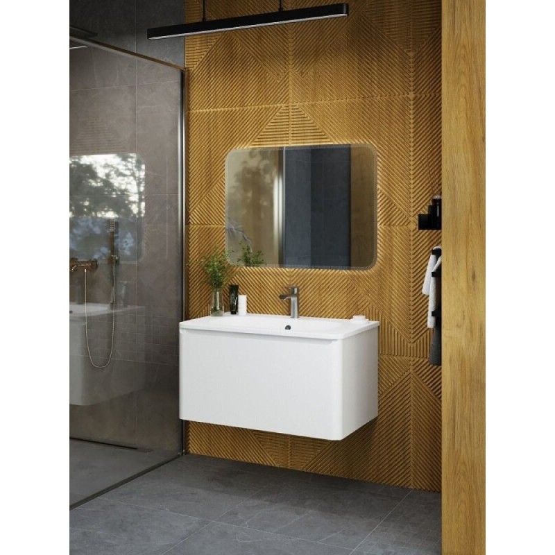 Тумба под раковину Art&Max AM-Sanremo-800-1C-SO-BL, 80 см подвесная, bianco lucido