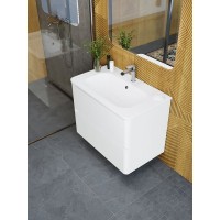 Тумба под раковину Art&Max AM-Sanremo-800-2C-SO-BL, 80 см подвесная, bianco lucido