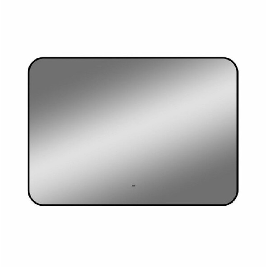 Зеркало Art&Max Siena, AM-Sie-1000-700-DS-F, 100 см, с LED-подсветкой, инфракрасный сенсор, датчик движения, диммер, цвет черный