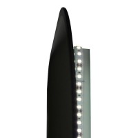 Зеркало Art&Max Siena, AM-Sie-1200-700-DS-F, 120 см, с LED-подсветкой, инфракрасный сенсор, датчик движения, диммер, цвет черный