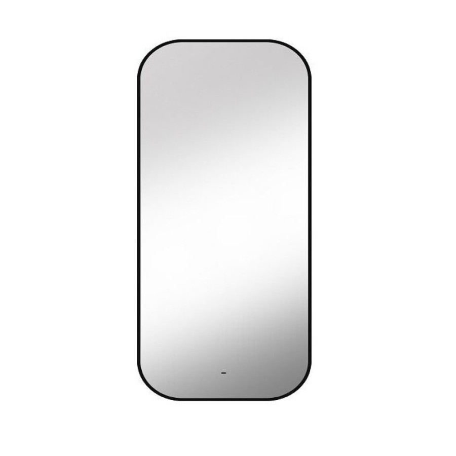 Зеркало Art&Max Siena, AM-Sie-600-1000-DS-F, 60 см, с LED-подсветкой, инфракрасный сенсор, датчик движения, диммер, цвет черный