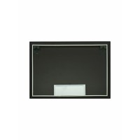 Зеркало Art&Max Sorrento, AM-Sor-1000-700-DS-F, 100 см, с LED-подсветкой, инфракрасный сенсор, датчик движения, диммер, цвет черный
