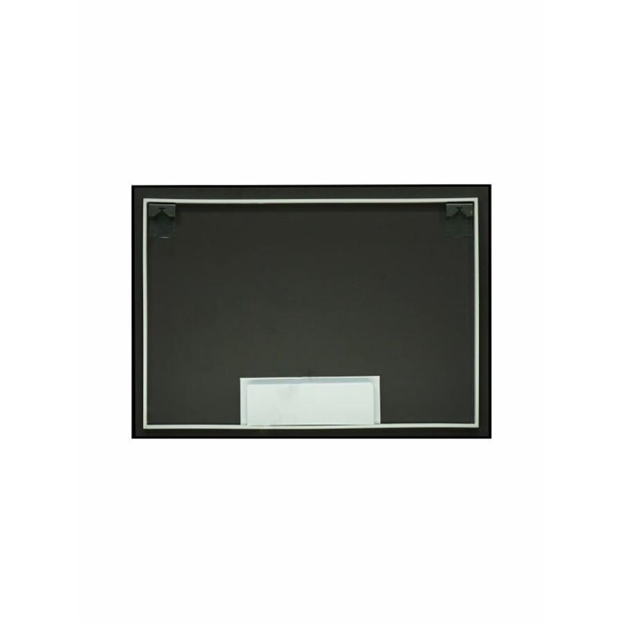 Зеркало Art&Max Sorrento, AM-Sor-1000-700-DS-F, 100 см, с LED-подсветкой, инфракрасный сенсор, датчик движения, диммер, цвет черный