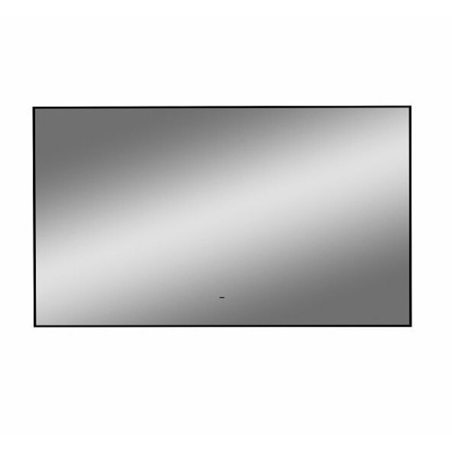 Зеркало Art&Max Sorrento, AM-Sor-1200-700-DS-F, 120 см, с LED-подсветкой, инфракрасный сенсор, датчик движения, диммер, цвет черный