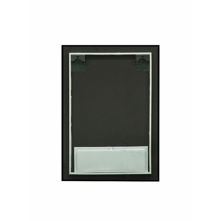 Зеркало Art&Max Sorrento, AM-Sor-500-700-DS-F, 50 см, с LED-подсветкой, инфракрасный сенсор, датчик движения, диммер, цвет черный
