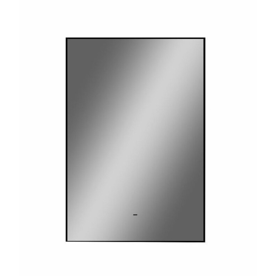 Зеркало Art&Max Sorrento, AM-Sor-600-1000-DS-F, 60 см, с LED-подсветкой, инфракрасный сенсор, датчик движения, диммер, цвет черный