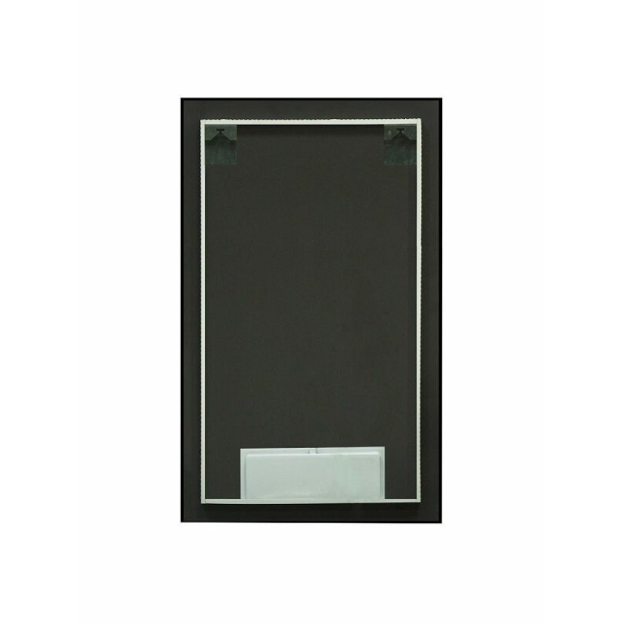Зеркало Art&Max Sorrento, AM-Sor-600-1200-DS-F, 60 см, с LED-подсветкой, инфракрасный сенсор, датчик движения, диммер, цвет черный