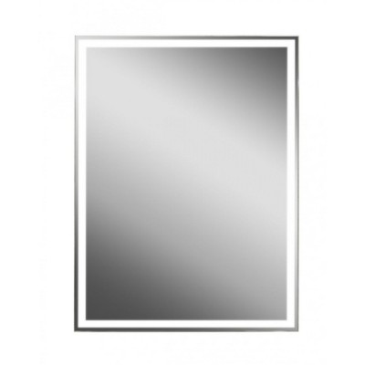 Зеркальный шкаф Art&Max Techno, AM-Tec-600-800-1D-DS-F-Nero, 60 см, с подсветкой, реверсивный, цвет черный матовый