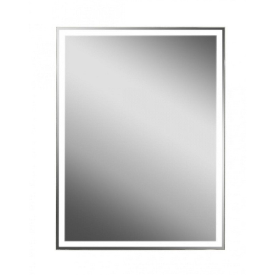 Зеркальный шкаф Art&Max Techno, AM-Tec-600-800-1D-DS-F-Nero, 60 см, с подсветкой, реверсивный, цвет черный матовый