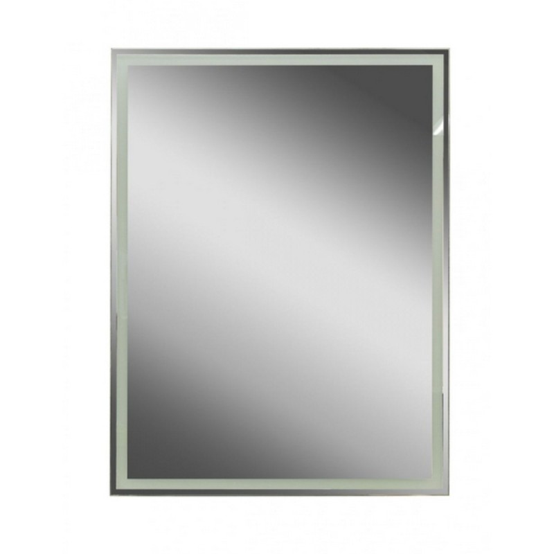 Зеркальный шкаф Art&Max Techno, AM-Tec-600-800-1D-DS-F-Nero, 60 см, с подсветкой, реверсивный, цвет черный матовый