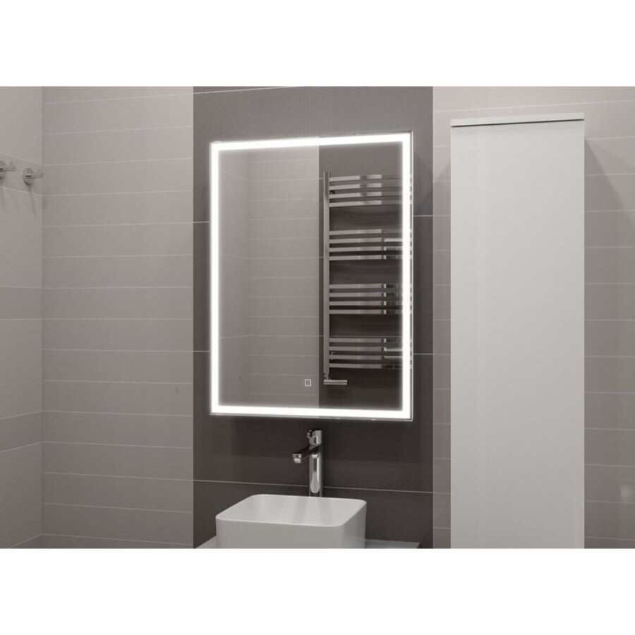 Зеркальный шкаф Art&Max Techno, AM-Tec-600-800-1D-R-DS-F, с подсветкой