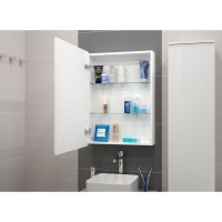 Зеркальный шкаф Art&Max Techno, AM-Tec-600-800-1D-R-DS-F, с подсветкой
