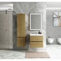 Пенал Art&Max Techno AM-Techno-1600-AC-SO-LW674-L, 40 см, левый, цвет дуб мадейра янтарь