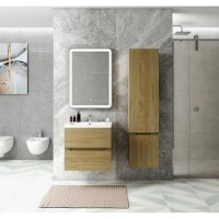 Пенал Art&Max Techno AM-Techno-1600-AC-SO-LW674-R, 40 см, правый, цвет дуб мадейра янтарь