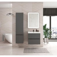 Пенал Art&Max Techno AM-Techno-1600-AC-SO-ZB815-L, 40 см, левый, цвет смоки софт