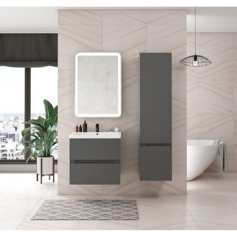 Пенал Art&Max Techno AM-Techno-1600-AC-SO-ZB815-R, 40 см, правый, цвет смоки софт