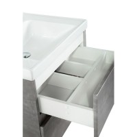 Тумба под раковину Art&Max Techno 60 см подвесная, айс какао, AM-Techno-600-2C-SO-FC305
