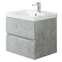 Тумба под раковину Art&Max Techno 60 см подвесная, бетон лофт натуральный, AM-Techno-600-2C-SO-LS935
