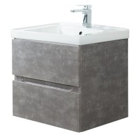 Тумба под раковину Art&Max Techno 70 см подвесная, айс какао, AM-Techno-700-2C-SO-FC305