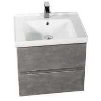 Тумба под раковину Art&Max Techno 70 см подвесная, айс какао, AM-Techno-700-2C-SO-FC305