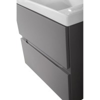 Тумба под раковину Art&Max Techno 70 см подвесная, смоки софт, AM-Techno-700-2C-SO-ZB815