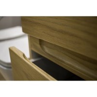 Тумба под раковину Art&Max Techno 90 см подвесная, дуб мадейра янтарь, AM-Techno-900-2C-SO-LW674