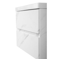 Тумба под раковину Art&Max Techno 90 см подвесная, монти мрамор, AM-Techno-900-2C-SO-MR960
