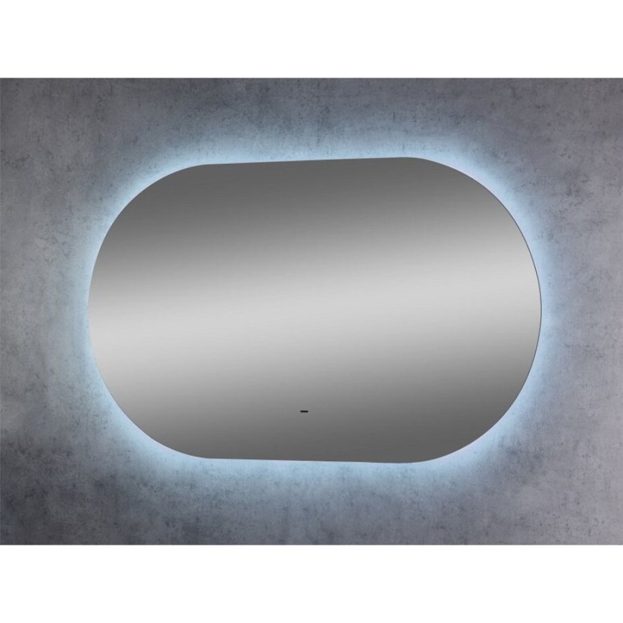 Зеркало Art&Max Torino 100 см с подсветкой, белый, AM-Tor-1000-600-DS-F