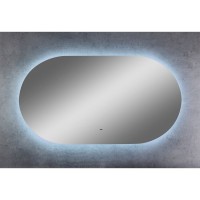 Зеркало Art&Max Torino 120 см с подсветкой, белый, AM-Tor-1200-700-DS-F