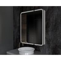 Зеркальный шкаф Art&Max Verona 70 см с подсветкой, белый