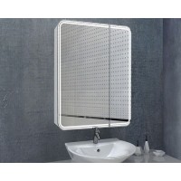 Зеркальный шкаф Art&Max Verona 80 см с подсветкой, белый