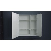 Зеркальный шкаф Art&Max Verona 80 см с подсветкой, белый