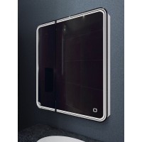 Зеркальный шкаф Art&Max Verona 80 см с подсветкой, белый