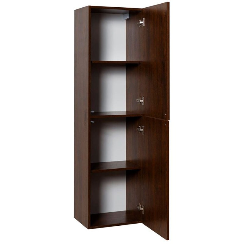 Шкаф-пенал подвесной Art&Max AM-Verona-Push-1500-2A-SC-RB, 40 x 30 x 150 см, с двумя распашными дверцами, дуб баррик