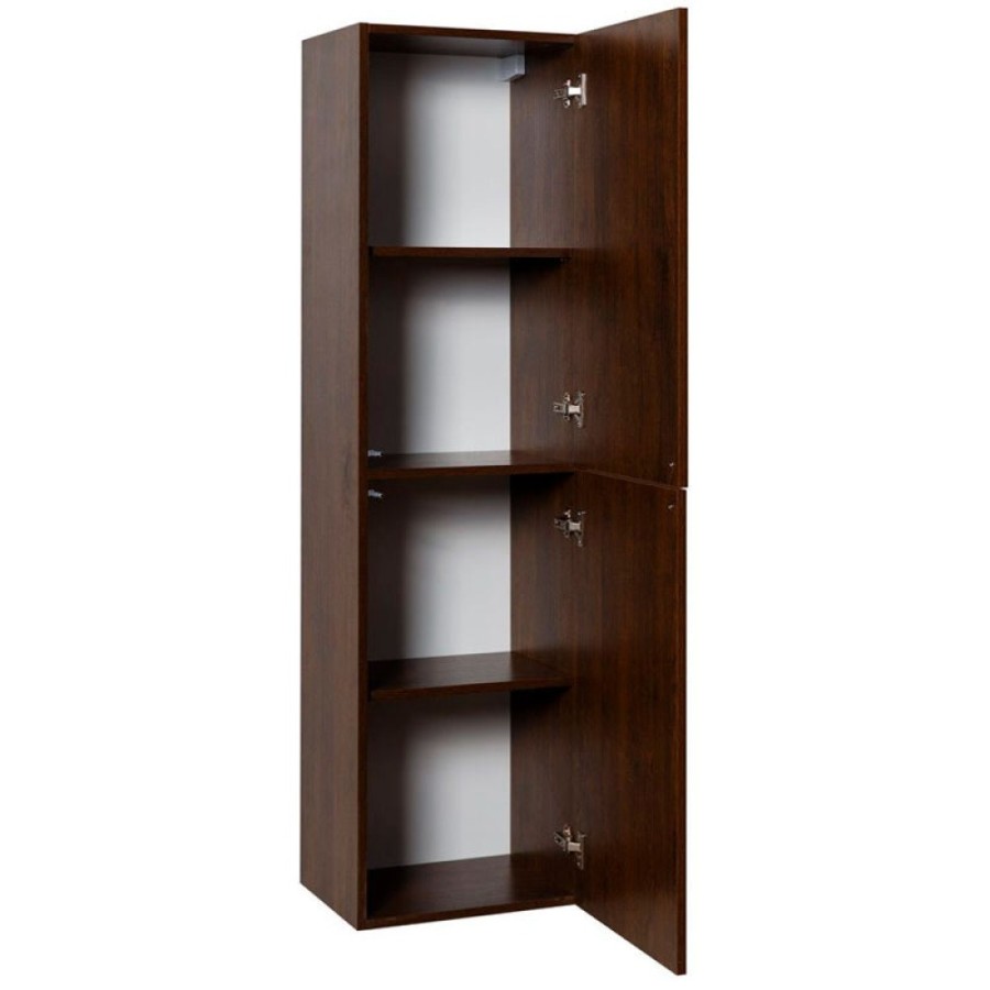 Шкаф-пенал подвесной Art&Max AM-Verona-Push-1500-2A-SC-RB, 40 x 30 x 150 см, с двумя распашными дверцами, дуб баррик