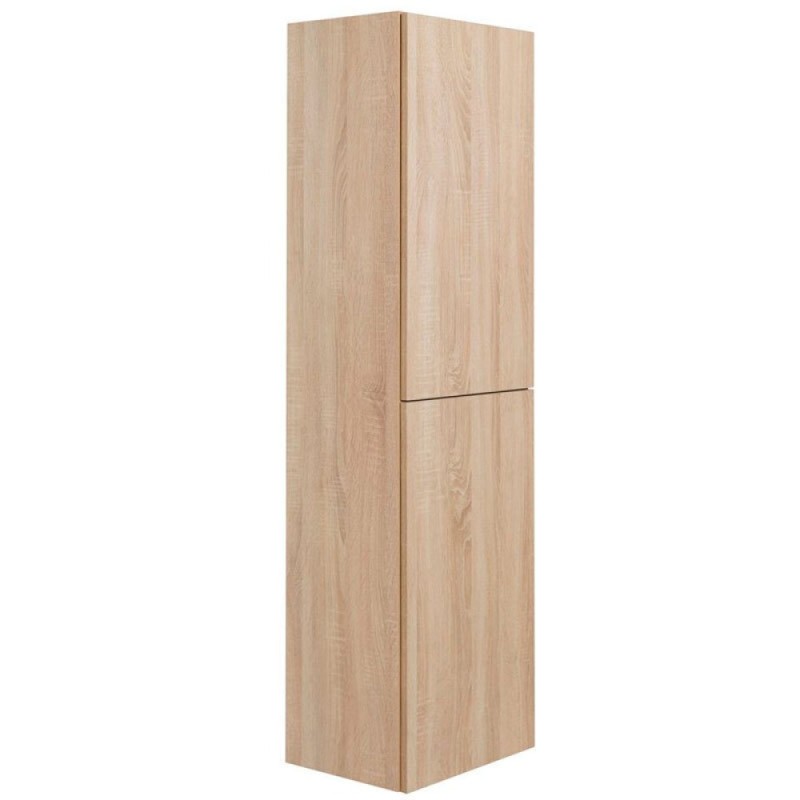 Шкаф-пенал подвесной Art&Max AM-Verona-Push-1500-2A-SC-RS-TS, 40 x 30 x 150 см, с двумя распашными дверцами, светлый дуб