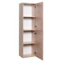 Шкаф-пенал подвесной Art&Max AM-Verona-Push-1500-2A-SC-St, 40 см, 2 распашные дверцы, камень светлый