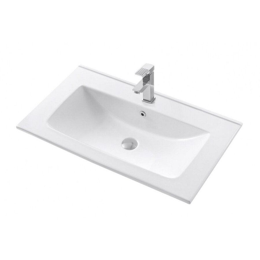 Раковина Art&Max AM7117-80, 80 см, керамика, цвет белый