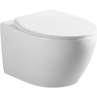 Подвесной безободковый унитаз Art&Max Elegant AM9316CHR, белый